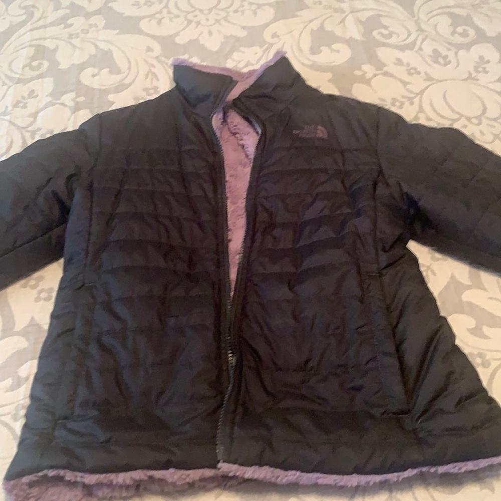 Girls reversible North Face Jacket